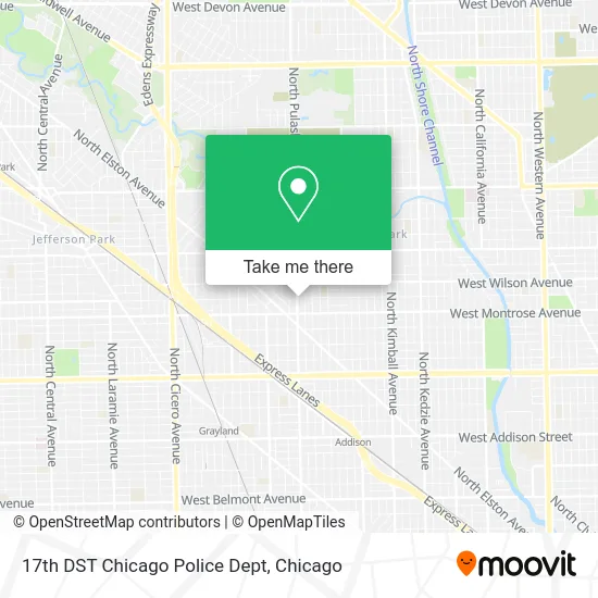 17th DST Chicago Police Dept map