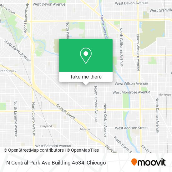 Mapa de N Central Park Ave Building 4534