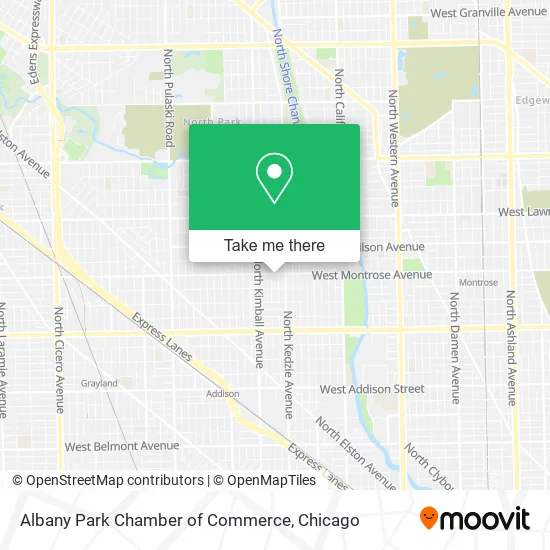 Albany Park Chamber of Commerce map