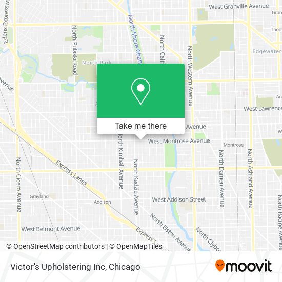 Victor's Upholstering Inc map