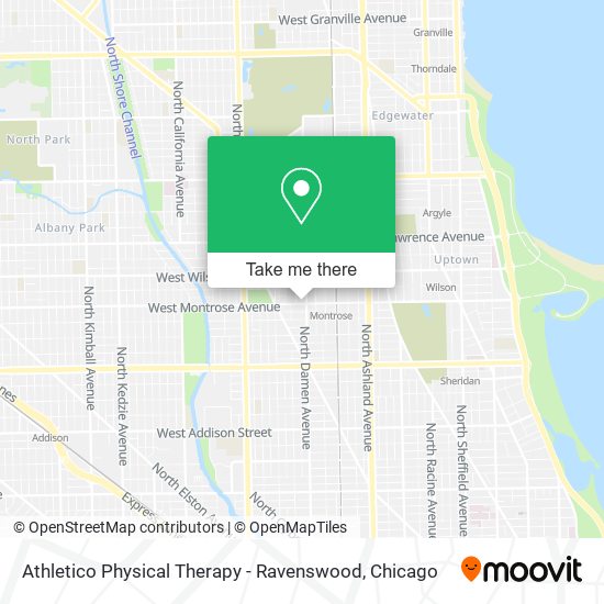 Athletico Physical Therapy - Ravenswood map