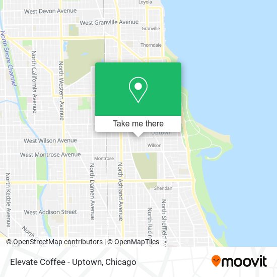 Mapa de Elevate Coffee - Uptown