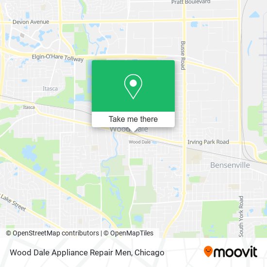 Wood Dale Appliance Repair Men map