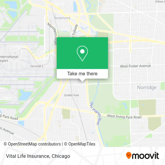 Vital Life Insurance map
