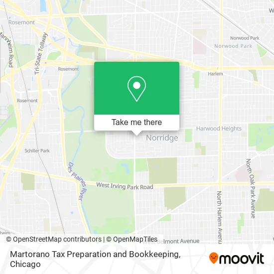Martorano Tax Preparation and Bookkeeping map