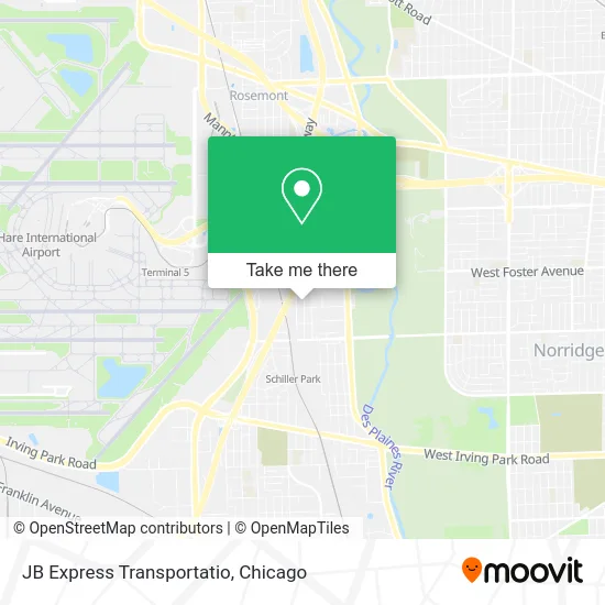 JB Express Transportatio map