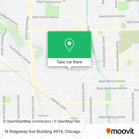 N Ridgeway Ave Building 4918 map