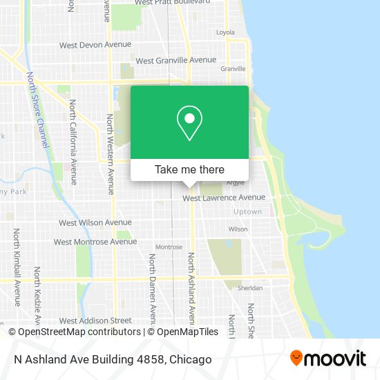 N Ashland Ave Building 4858 map