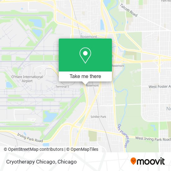 Mapa de Cryotherapy Chicago