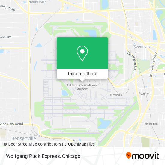 Wolfgang Puck Express map