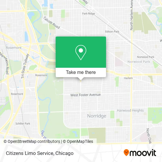 Citizens Limo Service map