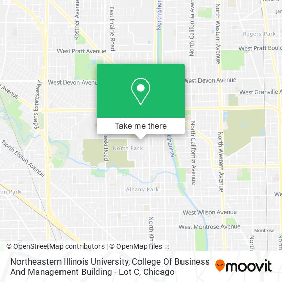 Mapa de Northeastern Illinois University, College Of Business And Management Building - Lot C