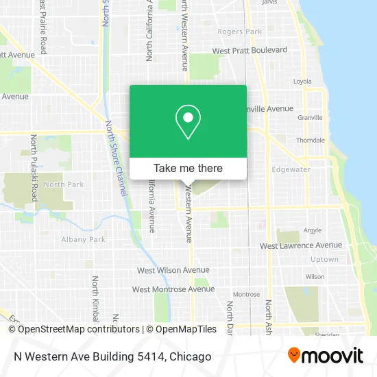 N Western Ave Building 5414 map