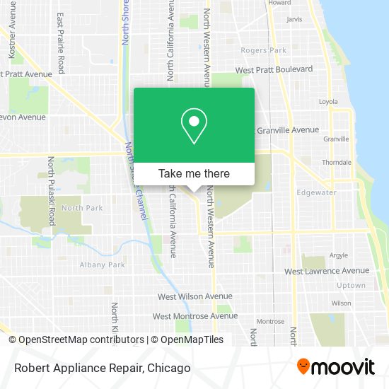 Robert Appliance Repair map