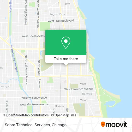 Sabre Technical Services map