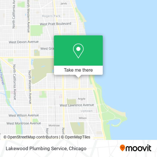 Lakewood Plumbing Service map