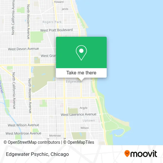 Edgewater Psychic map