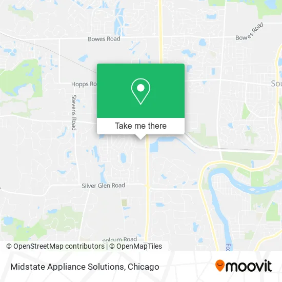 Midstate Appliance Solutions map