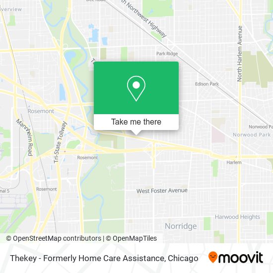 Thekey - Formerly Home Care Assistance map