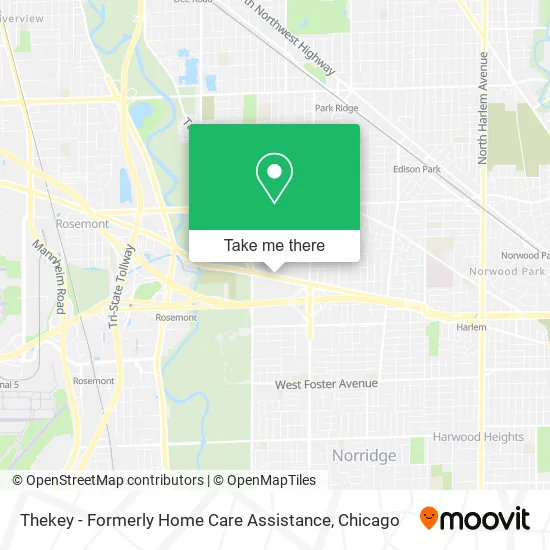 Thekey - Formerly Home Care Assistance map