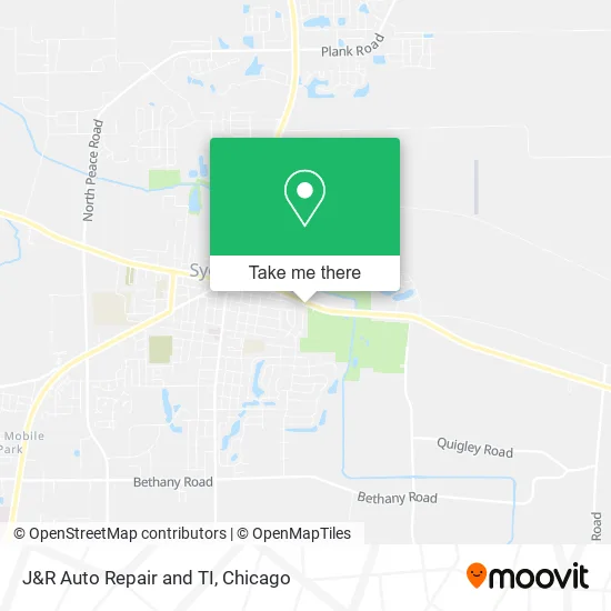 J&R Auto Repair and TI map