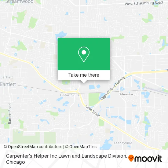 Carpenter's Helper Inc Lawn and Landscape Division map