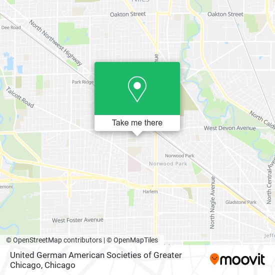Mapa de United German American Societies of Greater Chicago