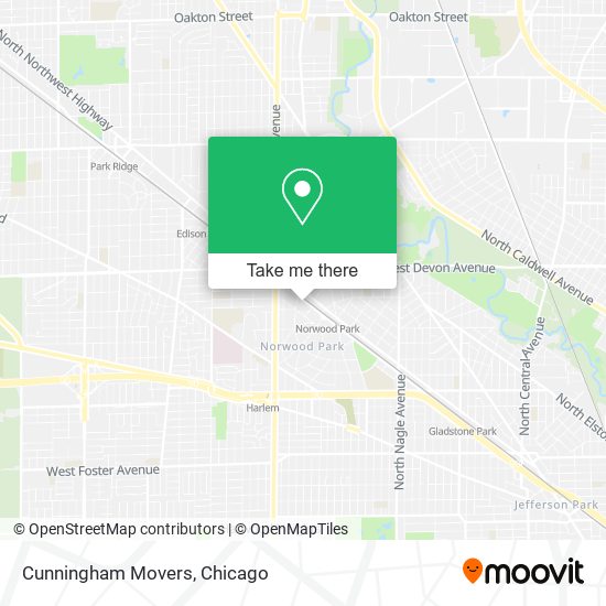 Cunningham Movers map