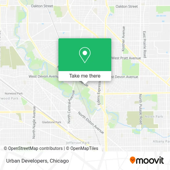 Urban Developers map