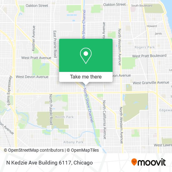 N Kedzie Ave Building 6117 map