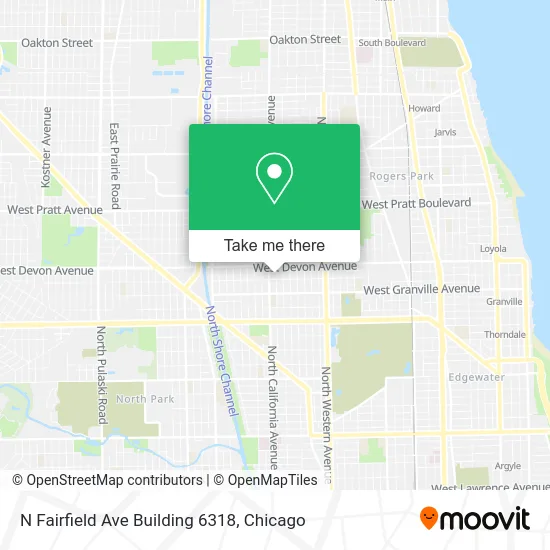 N Fairfield Ave Building 6318 map