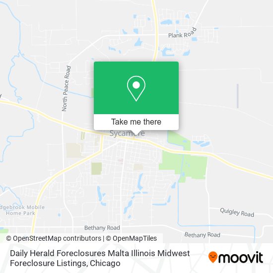 Mapa de Daily Herald Foreclosures Malta Illinois Midwest Foreclosure Listings