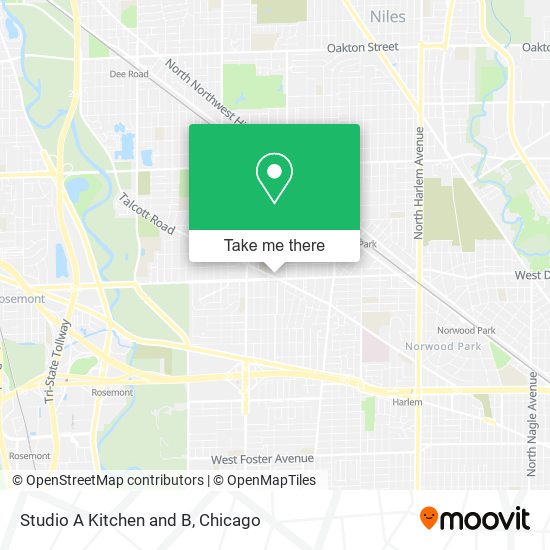 Mapa de Studio A Kitchen and B
