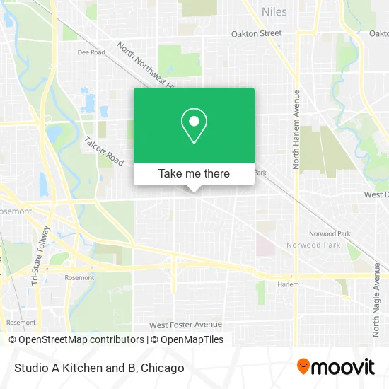 Mapa de Studio A Kitchen and B