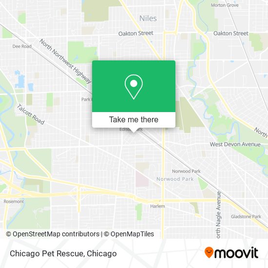 Mapa de Chicago Pet Rescue