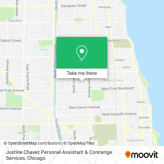 Justine Chavez Personal Assistant & Concerige Services map