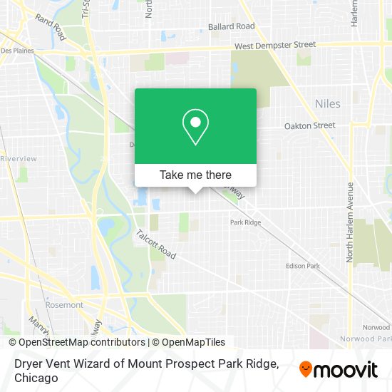 Dryer Vent Wizard of Mount Prospect Park Ridge map