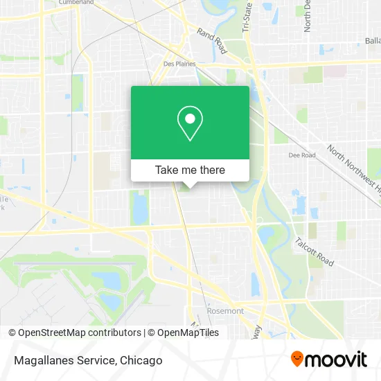 Magallanes Service map