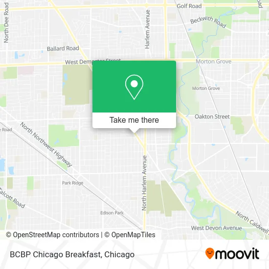 BCBP Chicago Breakfast map