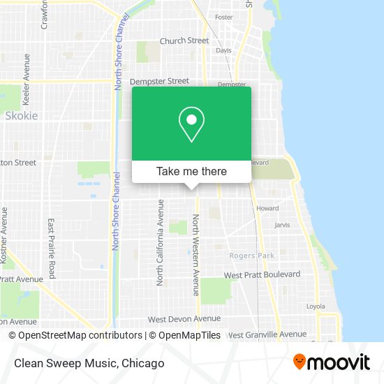 Clean Sweep Music map