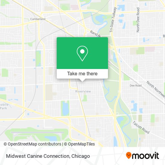Midwest Canine Connection map