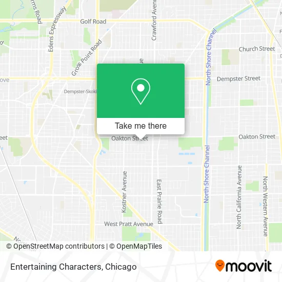 Entertaining Characters map