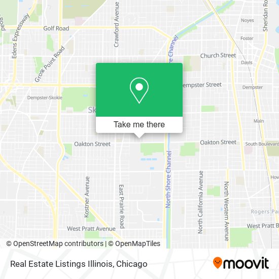 Real Estate Listings Illinois map