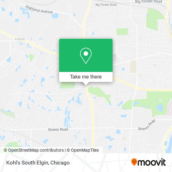 Kohl's South Elgin map