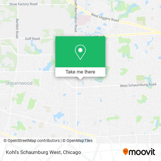 Mapa de Kohl's Schaumburg West