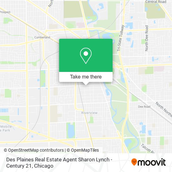 Des Plaines Real Estate Agent Sharon Lynch - Century 21 map