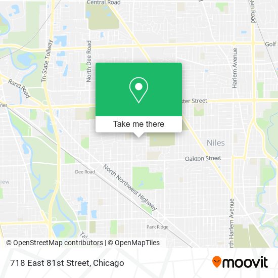 Mapa de 718 East 81st Street