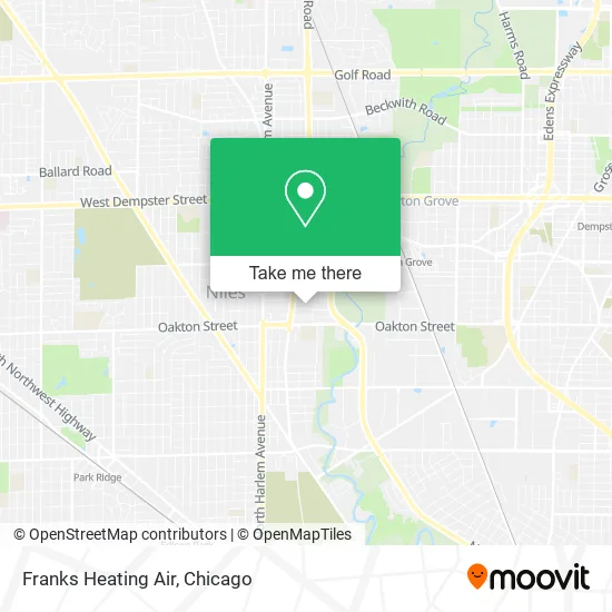 Franks Heating Air map