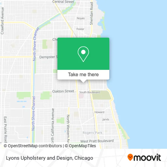 Lyons Upholstery and Design map