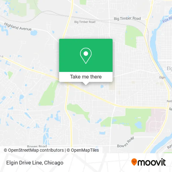 Mapa de Elgin Drive Line